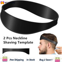 2 Pcs Neckline Shaving Template and Hair Trimming Guide, Hairdressing Belt Silica Gel Hairdressing Belt Neck Hair Line Template