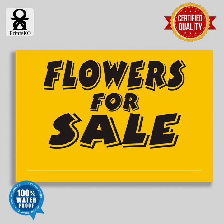 High Quality Tarpaulin / Tarp with Signage - Plants For Sale Design