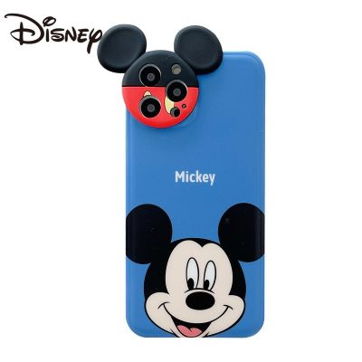 ¤☌ Disney lens protection phone case for iphone 12 case X/Xs/XR//7/8Plus/SE/12/11Pro/12/Promax Mickey Minnie couple phone cover