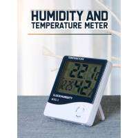 เครื่องวัดอุณหภูมิ เครื่องวัดความชื้น ในอากาศ แบบดิจิตอล Digital Temperature Meter ขนาด 9.8 x 2.3 x 10.5 ซม.