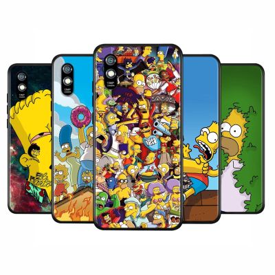 「Enjoy electronic」 The Simpsons For Xiaomi Redmi 10 10X 9T 9C 9C 8 7 5 K50 K40S Gaming 4G 5G Silicone TPU Soft Black Phone Case Fundas Coque