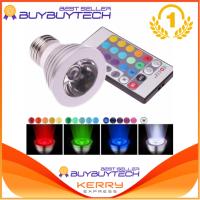 Buybuytech หลอดไฟ 5W E27 LED Spot RGB Light Lamp 16 Color Change พร้อมรีโมทคอนโทรล