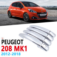 【cw】Chrome Handles Cover Trim for Peugeot 208 Accessories GTI MK1 2012~2018 Stickers Styling 2013 2014 2015 Active Car Accessorieshot