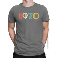 Men T-Shirt Vintage 1970 51Th Anniversary Vintage Cotton Tee Shirt Classic Short Sleeve 70S T Shirts Round Neck Tops Summer 【Size S-4XL-5XL-6XL】