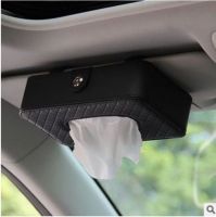 wenminr Car Tissue Box Creative High Quality Leather Napkin Holder Box Back Seat Sun Visor Tissue Organizer for Car Household Universal