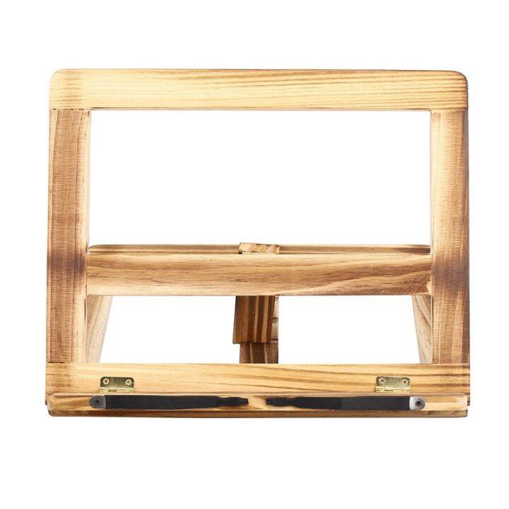 2x-foldable-recipe-book-stand-wooden-frame-reading-bookshelf-tablet-pc-support-stand