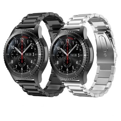 （A Decent035）สายโลหะสำหรับ Samsung Galaxy Watch 3/4ใช้งาน2 Huawei Watch Gt/ 3 Pro สแตนเลสนาฬิกาสายรัดข้อมือระดับไฮเอนด์สำหรับ Amazfit GTR