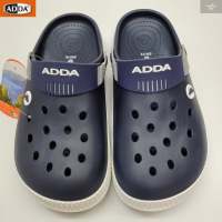 ADDA รองเท้าแตะลำลองแบบสวมหัวโต รุ่น 55U18-M1 สีกรม SIZE 4-10