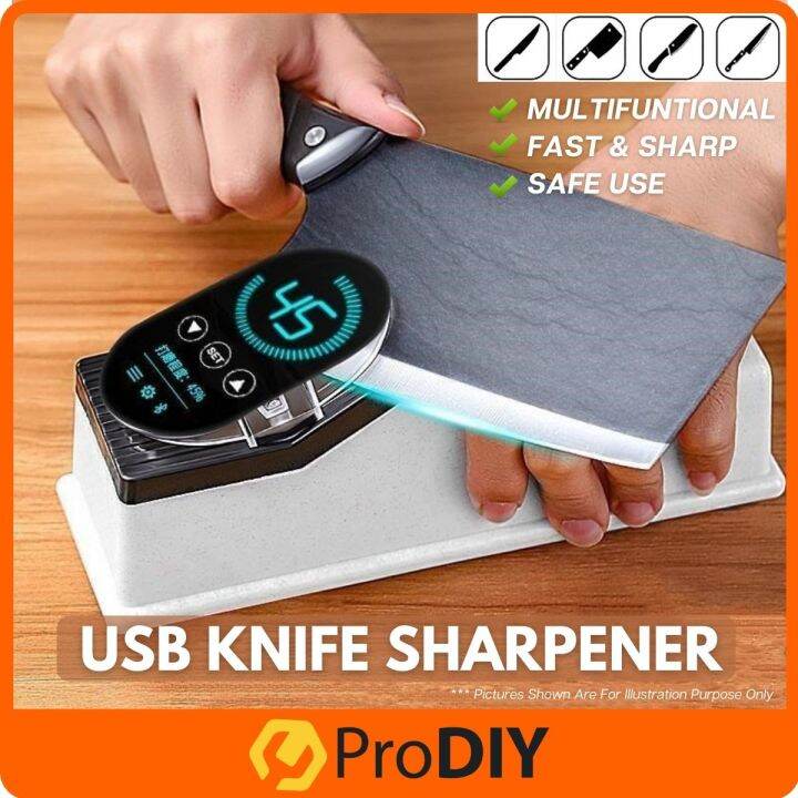 usb electric knife sharpener adjustable kitchen