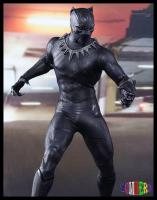 HC TOYS โมเดล แบล็ค แพนเธอร์ ชุดผ้า ชุดหนัง อเวนเจอร์ Model Black Panther Action Figure Avengers Infinity war Mavel HC TOYS Marvel Avengers Infinity War Movable Black Panther PVC Action Figure Collectible Model Toy