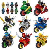 FriBlock Ninjago Bashangshan349820ใช้ได้กับเลโก้ชุด Ninjago บล็อกอาคารปริศนาของเล่นเด็กผู้ชายรถจักรยานยนต์ Chariot Minifigures