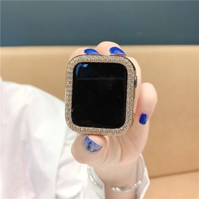 ✳∋ เคสแข็ง ประดับเพชร สําหรับ Apple Watch Series 8 7 6 SE 5 4 45 มม. 41 มม. 44 มม. 40 มม.