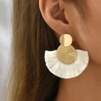 【YF】❖❈  Fashion Big Tassel Dangle Drop Earrings for Statement Wedding Fringe Female 2022 Jewelry