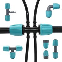 【YF】▧  16mm 1/2  Garden Irrigation Tube Splitter Watering Hose Elbow Tee Coupling Agricultural Drip PE Pipe Joints