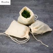 RUOHE Reusable Food Grade Portable Tea Filter Unbleached Drawstring Bags
