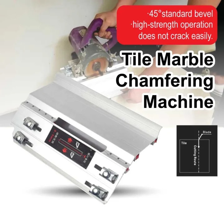 Aluminum Tile 45 Degree Angle Marble Chamfering Machine Cutting Helper