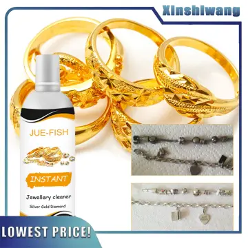 30ML Cleaning Solution Jewelry Cleaner Tarnish Stain Removal-free Diamonds  Gold Jewelry Liquid Clean