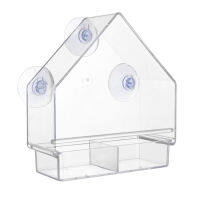 {Questionno} Window Bird Feeder House, Weather Proof, Transparent, Suction Cup Birdhouse