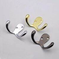 ❐♚๑ Zinc Alloy Wide Plate Double Coat Hooks DIY Pellet Coat Rack For Home Furniture Hardware
