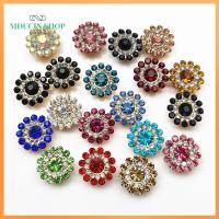 MDUCIN SHOP 10PCS 14mm ตัดเย็บเสื้อผ้า ก้นเหล็ก ที่เป็นประกาย ปุ่ม Rhinestone ตกแต่งเสื้อผ้า หินแก้วคริสตัล เครื่องประดับหมวก