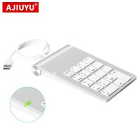 AJIUYU USB Numeric Keypad 18 Keys with three USB Hub For iMac MacBook Air Pro Lenovo PC computer number accountant mini keyboard