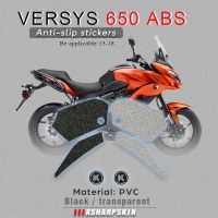 Motorcycle tank grip fuel tank traction pad side knee grip friction protector sticker for KAWASAKI 15-18 VERSYS 650 ABS