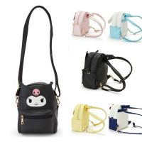 Ufpzi กระเป๋าเป้สะพายหลังหนัง PU Kuromi ลายการ์ตูน KT Cat Cinnamoroll Crossbody กระเป๋าแฟชั่นความจุขนาดใหญ่เมโลดี้กระเป๋าสะพายไหล่ผู้หญิง