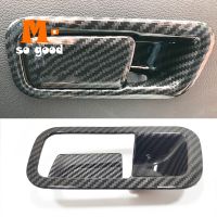 for Hyundai Kona Encino Car Copilot Glove Box Handle Bowl Cover Interior Accessories Trim Shell ABS Carbon Fibre 2017 18 19 2020