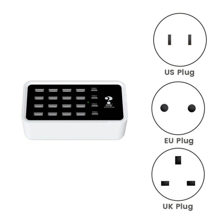 win-how-solution-120w-type-c-usb-charging-station-20-port-universal-model-desktop-usb-charger-for-smart-phone