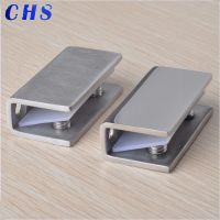 1PCS 304 Stainless Steel Clamps Clips Support Brackets 8-12 Mm Glass Clamp Hardware Glass Holder Cabinet Clips