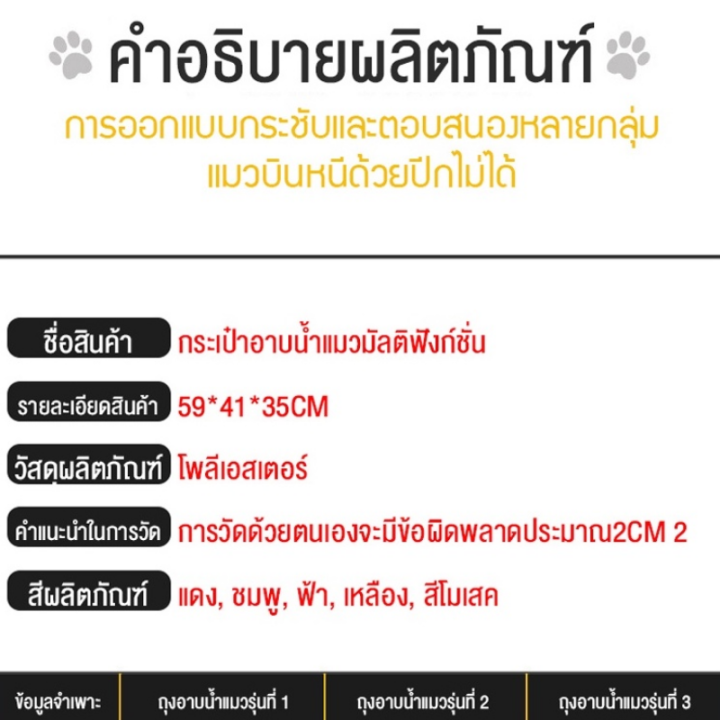 bhq-pet-ถุงอาบน้ำแมว-ถุงกันข่วน-ป้องกันแมวข่วน-ถุงตะข่ายอาบน้ำแมว-ตัดเล็บแมว-ฉีดยา-แคะหูแมว-อเนกประสงค์