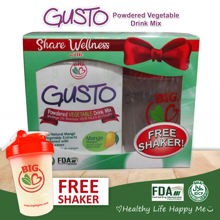 GUSTO Vegetable Powder Juice Drink 20 Servings From 10 Leafy Greens