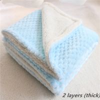 70X100cm-100X120cm kids blanket fleece fluffy baby blanket pet dog carpet girl pink boy blue blanket kids bedding baby swaddle