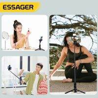 Essager กล้องส่องทางไกลเซลฟี่แบบพกพาพร้อมไฟเติมบลูทูธอัจฉริยะไร้สายโทรศัพท์ขาตั้งสำหรับ iPhone Xiaomi Samsung โทรศัพท์มือถือที่รัก Lu