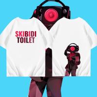 สไตล์ใหม่ SKIBIDI TOILET CAMERAMEN  ขนาดผู้ใหญ่ เสื้อยืดเกม S-5XL