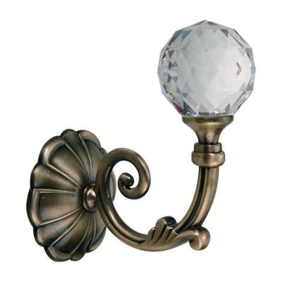 【LZ】♗☊┅  2 pçs grande bola de cristal do metal cortina ganchos holdback borla laço parede volta cabide titular cortina pendurado acessórios decoração casa