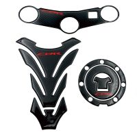 Motorcycle Guard Decals For CBR600RR CBR 600RR 2003 2004 Tank Pad Gas Cap Cover Triple Clamp Yoke Carbon Fiber Protector Sticker