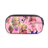 New Barbie Princess Children Pencil Case Student Cute Cartoon Stationery Box Cultural Multifunctional Pencil Case Wholesale Hot