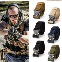 เข็มขัดผู้ชาย เข็มขัด ผู้ชาย Men Military Belt Buckle Adjustable Combat Rescue Rigger Tool Waistband Tactical