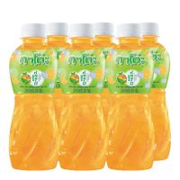 SuperSales - X4 ชิ้น - น้ำส้ม25% ระดับพรีเมี่ยม ผสมวุ้นมะพร้าว 320 มล. แพ็ค 6 ขวด ส่งไว อย่ารอช้า -[ร้าน PuthananMarketplace จำหน่าย ของเรียกน้ำย่อย ราคาถูก ]