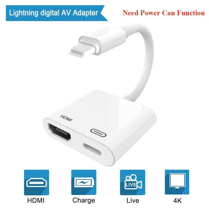 Lightning To HDMI Adapter TV 1080P HD Digital AV adapter Converter for