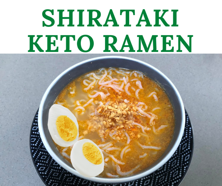 Shirataki Keto Ramen Low Carb Keto Ramen soup with flavorings (Ramen