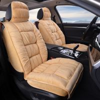 ♂☈ Plush Cotton Car Seat Cover Winter Surrounded Warm Winter Cushion Faux Fur For Seat Protector Mat Car Interior Accessories