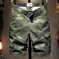 ฤดูร้อนกางเกง C Argo ผู้ชายพราง Camo ลำลองผ้าฝ้ายหลายกระเป๋าถุงเบอร์มิวดา Streetwear ฮิปฮอปทหารยุทธวิธีกางเกงขาสั้น X100