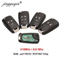 Jingyuqin 315/433Mhz ID46 PCF7931E /7937รถกุญแจรีโมทสำหรับเชฟโรเลตครูซอาวีโอ Epica Lova Camaro Impala Trax ออร์แลนโด2/3/4 BTN