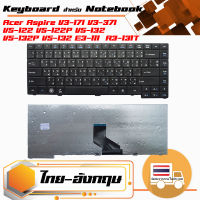 สินค้าคุณสมบัติเทียบเท่า คีย์บอร์ด เอเซอร์ - Acer keyboard (ไทย-อังกฤษ) สำหรับรุ่น TravelMate P243 P243-M P243-MG P633-M P633-V P643-M P643-MG P643-V , TravelMate 4750 4750G 4750Z 4750ZG , 6495 G/T/TG 8473 G/T/TG/Z