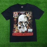 Slayer South Of Heaven Skull Album Rock Band Shirts Rockers T-Shirt # Sil Khannaz ButterFingers Cromok ค้นหาปีก XPDC เสื้อยืดผู้ชาย