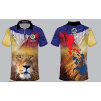 Premium lion adult zip polo shirt（Contact the seller, free customization）