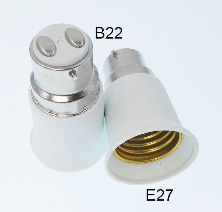 อะแดปเตอร์-b22ต่อ-e27-1ชิ้นหมวกดาบปลายปืน-b22กับ-e27ปากกาเปลี่ยนไส้ได้เอดิสันตัวแปลงเบ้าเสียบหลอดไฟ-bc-เป็น-es-คุณภาพสูง-ce-rohs