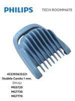 อะไหล่แท้ศูนย์/รองหวีฟิลลิปส์/Philips/พาท422203632221 Stubble Combs 1 mm.